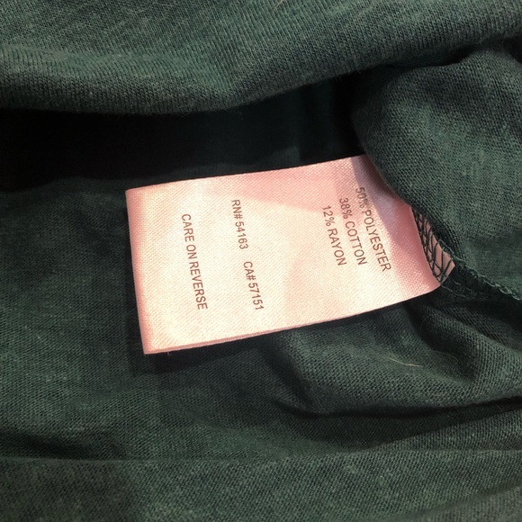 New York Jets 3/4 raglan T-Shirt Side Tie Touch Alyssa Milano women’s Size M NWT - Picture 8 of 8